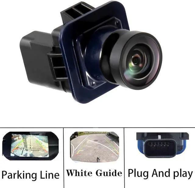 Alt view image 2 of 7 - Fits F150 2010-2014 Rear View Backup, for Mustang 2015-2020, 2015-2019 MKC, Parking Assist Camera 170°Ultra Wide Angle HD Night Vision Waterproof, Replaces EL3Z-19G490-D BL3Z-19G490-B R