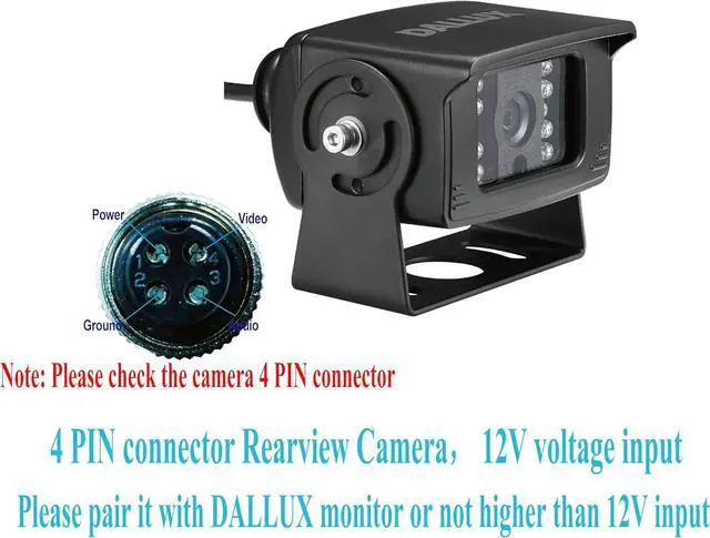 Alt view image 4 of 6 - Truck Backup Camera with Parking Line Switch ON/Off for Bus/Travel Trailer/Van/Fifth Wheel/RV Camper