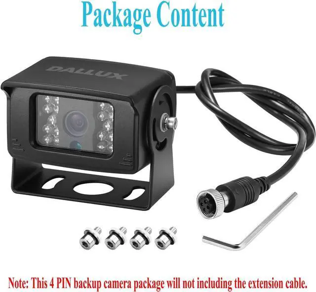 Alt view image 6 of 6 - Truck Backup Camera with Parking Line Switch ON/Off for Bus/Travel Trailer/Van/Fifth Wheel/RV Camper