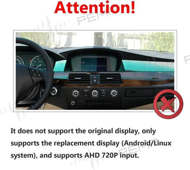 Alt view image 3 of 7 - PEMP AHD Rear Camera 720P 25FPS Parking Rear View Camera for BMW E60 E70 E90 E87