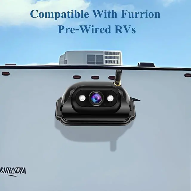 Alt view image 4 of 7 - Wireless Backup Camera for Furrion RV: 7-Inch HD 1080P, Plug-Play, Night Vision, 4 Channels Split Screen