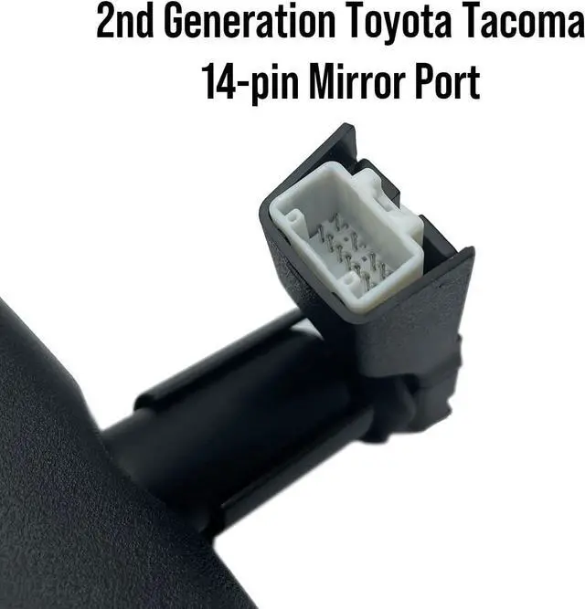 Alt view image 3 of 7 - Dongar Dashcam Power Adapter (14-pin Type A) for Toyota Vehicles. Compatible with 2nd Gen Tacoma 2005-2015 with Backup Camera Mirror & More. Built-in USB Power Source, Easy to Install