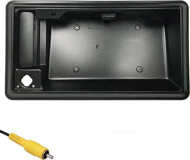 Main image of Master Tailgaters Black Tailgate Handle with Backup Camera Replacement for Ford Econoline Van E150, E250, E350, E450 (2008-2024) | IP68 Waterproof | Parking Grid Lines Available | Easy to Install