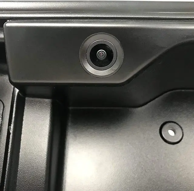 Alt view image 2 of 7 - Master Tailgaters Black Tailgate Handle with Backup Camera Replacement for Ford Econoline Van E150, E250, E350, E450 (2008-2024) | IP68 Waterproof | Parking Grid Lines Available | Easy to Install