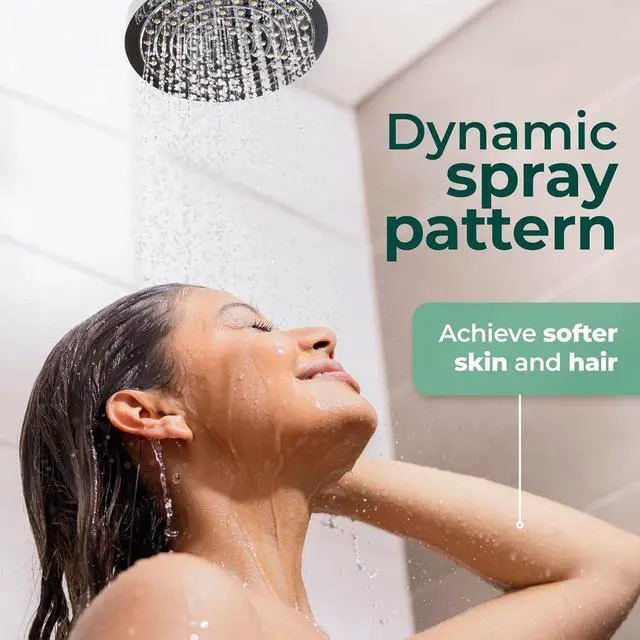 Alt view image 3 of 7 - Winthorpe Water Saving Shower Heads - Premium Low Flow Rain Shower Head for Efficient Water Usage - High-Performance Water Saver Shower Head with Sleek Design and Easy Installation