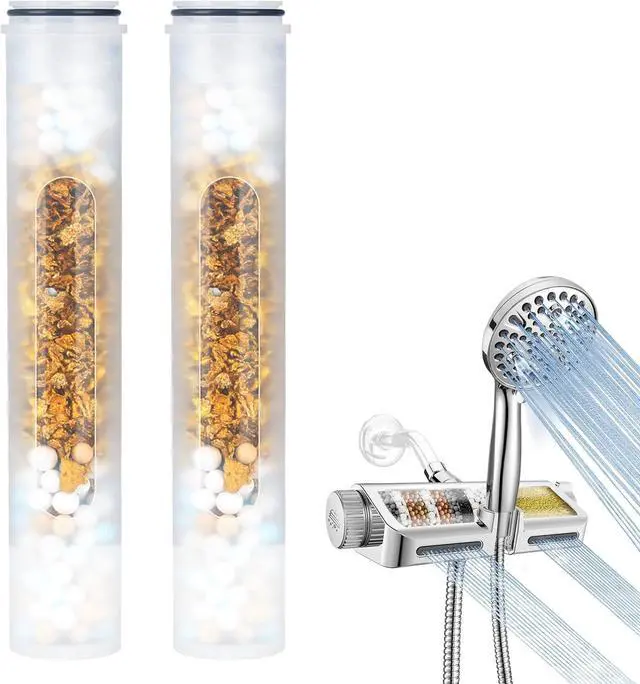Main image of Shower Head Filter Replacement Cartridge for MakeFit Filtered Shower Head with Handheld Combo-SSJ731/SW9730 (2-PACK)