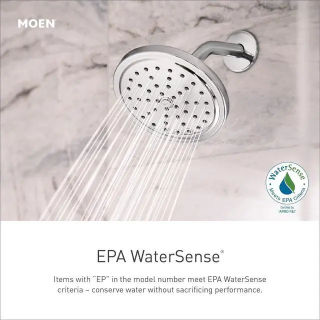 Alt view image 3 of 5 - Moen Chrome Eco-Performance Detachable Handheld Showerhead with 69-Inch-Long Hose Featuring 24-Inch Slide Bar, 3668EP