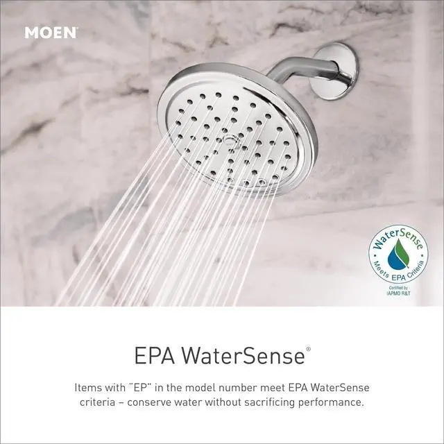 Alt view image 3 of 5 - Moen Chrome Eco-Performance Handheld Shower with 24-Inch Slide Bar and 59-Inch Hose, 3868EP