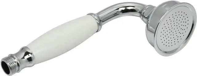 Alt view image 3 of 4 - HOMEDEC Vintage Handheld Shower Head with 59inch Flexible Hose High-Pressure Antique Rain Showerhead Combo Replacement No Wand Holder, Round Telephone Shape, Chrome