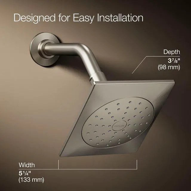 Alt view image 3 of 7 - Kohler 45215-G-BN Loure Showerhead, Brushed Nickel
