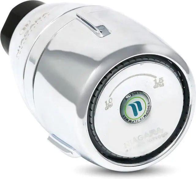 Main image of Niagara Conservation N2610CH Bi-Max 1-Spray with 1.0-1.5 GPM 2.125-in. Wall Mount Adjustable Fixed Shower Head in Chrome, 1-Pack | Bathroom Shower Head Sprayer with Pressure Compensation
