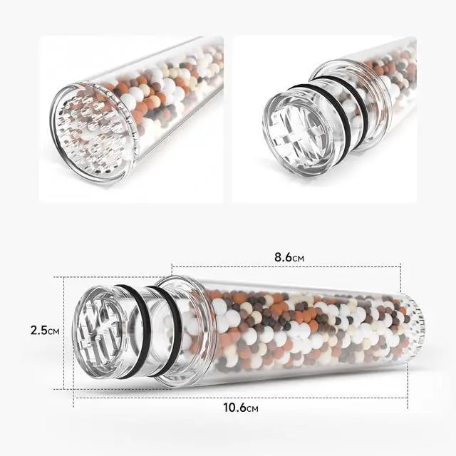 Alt view image 3 of 6 - SR SUN RISE Shower Filter for Handheld Shower Head, 2 Pack Replacement Filters for Hard Water Remove Chlorine and Harmful Substances