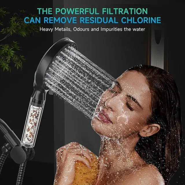 Alt view image 4 of 6 - SR SUN RISE Shower Filter for Handheld Shower Head, 2 Pack Replacement Filters for Hard Water Remove Chlorine and Harmful Substances