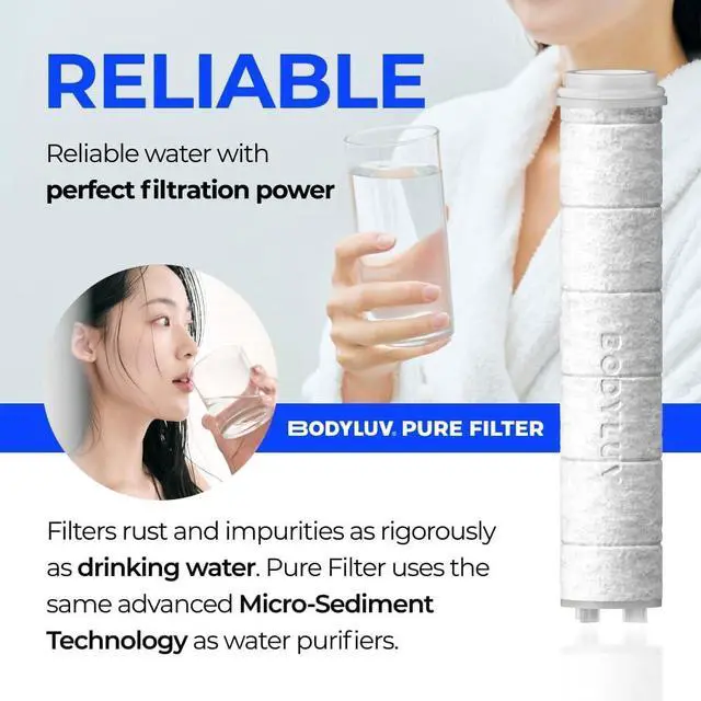 Alt view image 4 of 7 - BODYLUV - Puresome Shower Head (Ver.1), Strong Water Pressure Water Saving Vitamin Filter For Bathroom (Handheld Shower Head ONLY, Vita Milk Filter NOT INCLUDED)