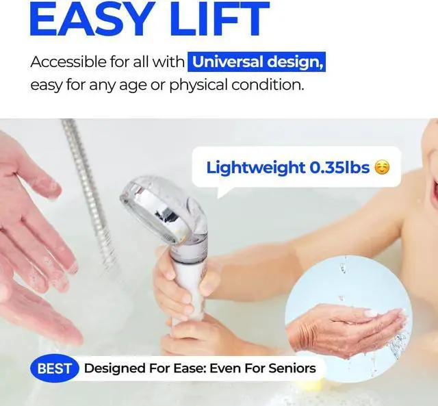 Alt view image 7 of 7 - BODYLUV - Puresome Shower Head (Ver.1), Strong Water Pressure Water Saving Vitamin Filter For Bathroom (Handheld Shower Head ONLY, Vita Milk Filter NOT INCLUDED)