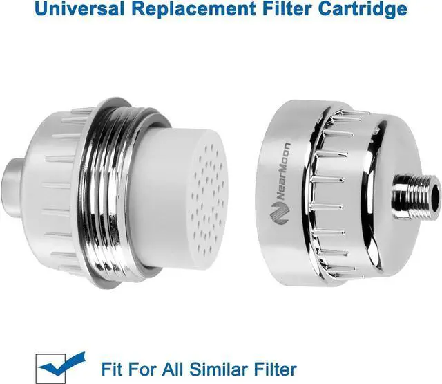 Alt view image 6 of 7 - NearMoon 15 - Stage Replacement Cartridge Universal High Output Shower Filter with VC, Reduce Hard Water, Heavy Metal Impurity, Improve Skin & Hair, Fit Any Similar Filter (4 pack)