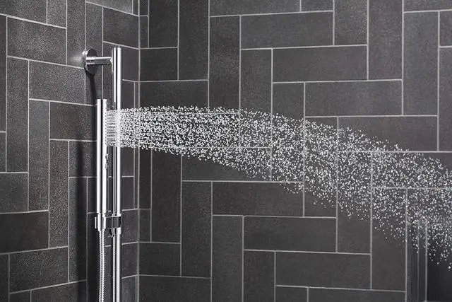 Alt view image 2 of 6 - KOHLER 21335-CP Shift + Round Two-Function Handshower, Handheld Showerhead with 2 Spray Settings, 2.5 GPM, Polished Chrome