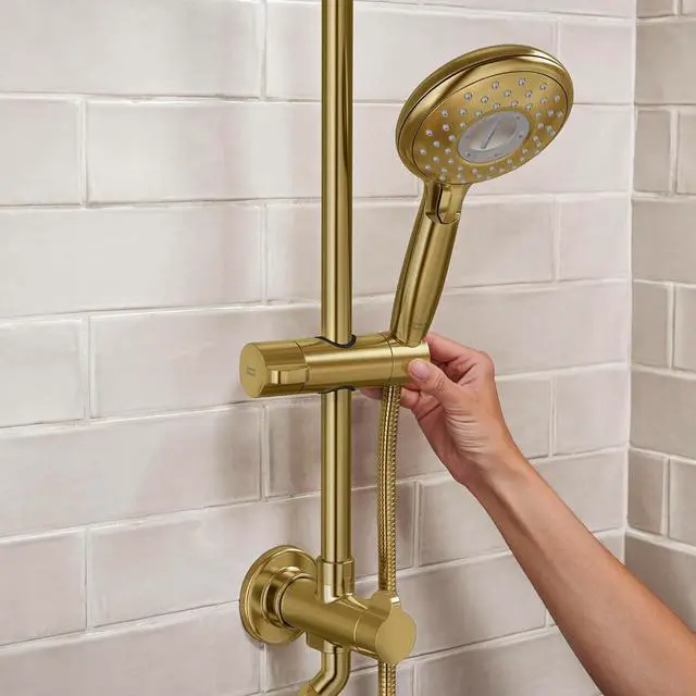 Alt view image 5 of 6 - American Standard 102907GN00 Spectra Versa 24-Inch 4-Function Retrofit Shower System, 1.8 GPM, Brushed Cool Sunrise