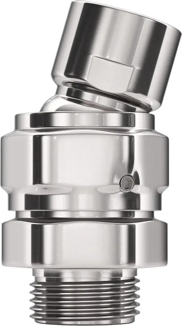 Main image of HammerHead Showers® ALL METAL Shower Head Swivel Ball Adapter, Chrome | Adjustable Pivot Ball To Adjust Showerhead Angle | Universal Connector Joint Fits Fixed, Hand Held & Rain Shower Heads