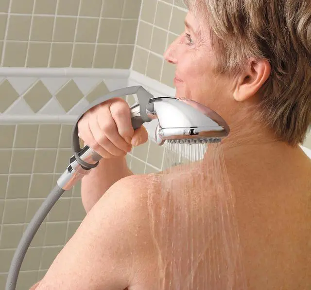 Alt view image 2 of 7 - Moen Home Care Chrome Multi-Function Handheld Shower with Pause Control, DN8001CH