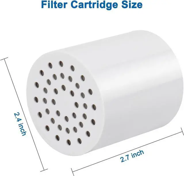 Alt view image 2 of 7 - NearMoon 15 - Stage Replacement Cartridge Universal High Output Shower Filter with VC, Reduce Hard Water, Heavy Metal Impurity, Improve Skin & Hair, Fit Any Similar Filter (4 pack)
