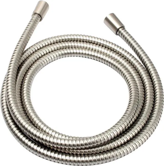Main image of BRIGHT SHOWERS Shower Hose For Hand Held Shower Heads, 96 Inches Cord Extra Long Stainless Steel Hand Shower Hose, Ultra-Flexible Replacement Part with Brass Insert, Brushed Nickel