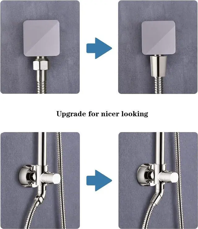 Alt view image 7 of 7 - BRIGHT SHOWERS Shower Hose For Hand Held Shower Heads, 96 Inches Cord Extra Long Stainless Steel Hand Shower Hose, Ultra-Flexible Replacement Part with Brass Insert, Brushed Nickel