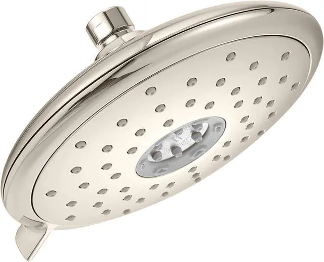 Main image of American Standard 9038074.295 Spectra Fixed 4-Function Adjustable Shower Head 7-inch 1.8 GPM, Brushed Nickel