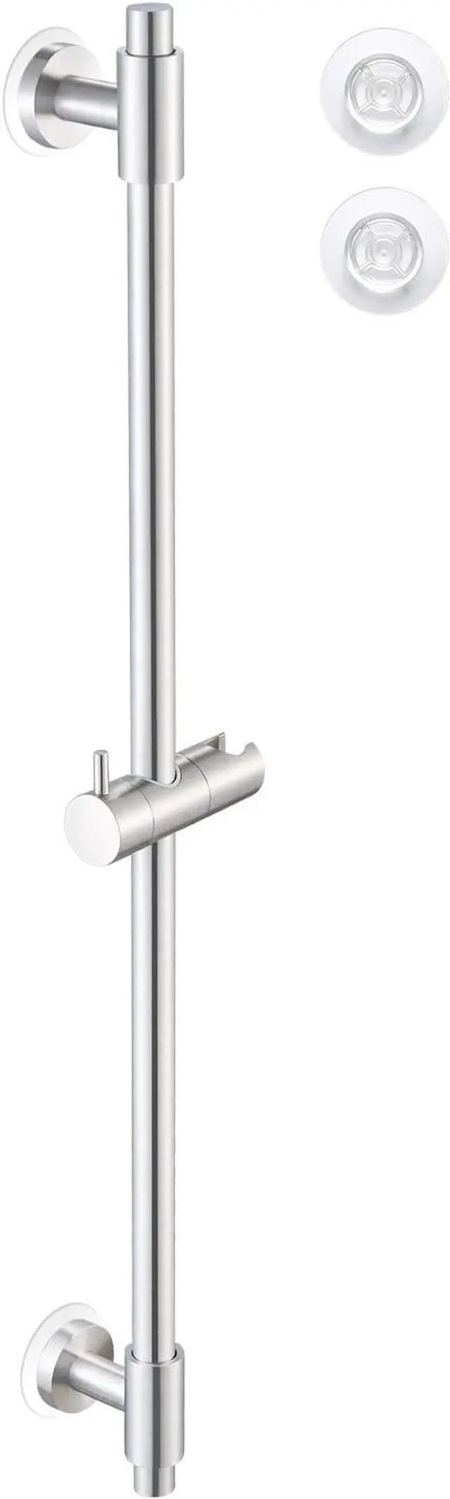 Main image of KES Shower Slide Bar 30-Inch with Adjustable Shower Head Holder, SUS 304 Stainless Steel Drill-free Mounted Shower Bar Brushed Finish, F209S78DF-BS