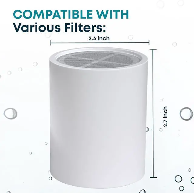 Alt view image 2 of 7 - AquaHomeGroup 20 - Stage Replacement Premium Filter Cartridge 2-pack (No Housing), Compatible with Any Shower Filter of Similar Design 15 and 20 stages
