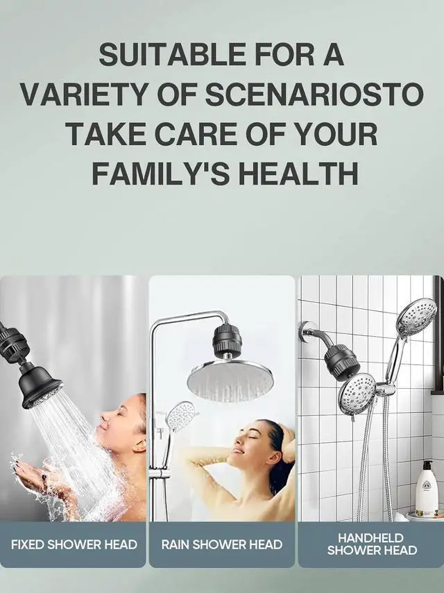 Alt view image 5 of 7 - Cobbe HD HEAVY DUTY High Output Shower Filter  99% REMOVAL Shower Head Filter for Hard Water, Heavy Metals, Chlorine and Harmful Substance, Improve your skin and hair - Oil Rubbed Bronze