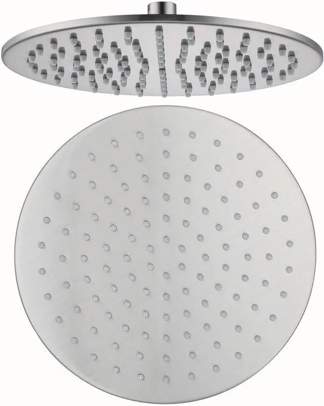 Main image of RANDOM Rain Shower Head Brushed Nickel Rainfall Shower Head High Pressure Shower Head Rainfall Stainless Steel Shower Head 10 Inch Round Waterfall Showerhead,Full Body Coverage.72088BN-10