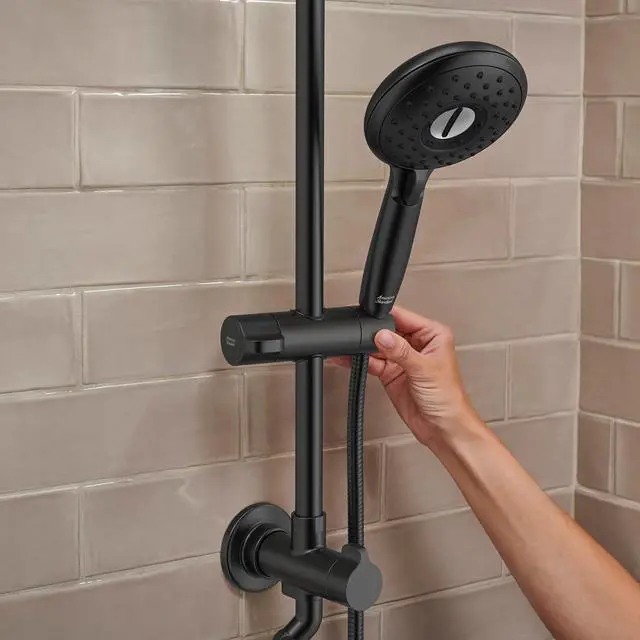 Alt view image 5 of 7 - American Standard 1029072430 Spectra Versa 24-Inch 4-Function Retrofit Shower System with Rain Showerhead, 1.8 GPM, Matte Black