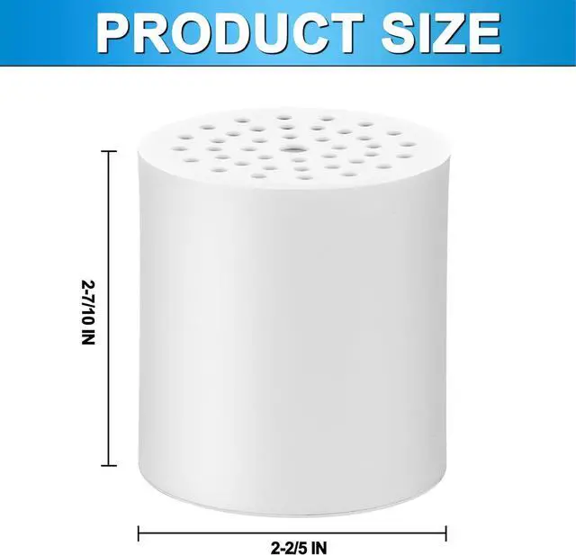 Alt view image 2 of 7 - 6 Pack 20 Stage Shower Filter Replacement by Cenipar Shower Cartridge Filter, Shower Head Filter Refill with Vitamin C Shower Head Replacement Filter for Hard Water