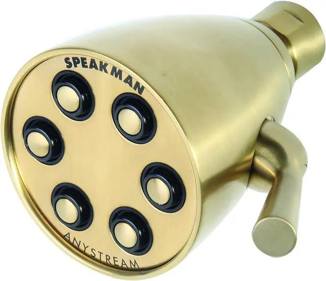 Main image of Speakman, Satin S-2252-AB-E2 Signature Brass Icon Anystream Adjustable Shower Head, 2.0 GPM