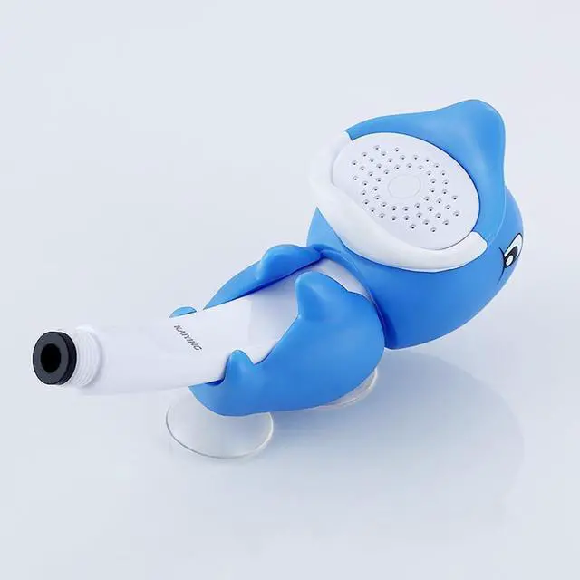 Alt view image 4 of 5 - KAIYING Children's Handheld Shower Head,Cartoon Water Flow Spray Shower Head Baby Kids Toddler Bath Accessories (O:Showerhead(Dollie)+Hose+Diverter)