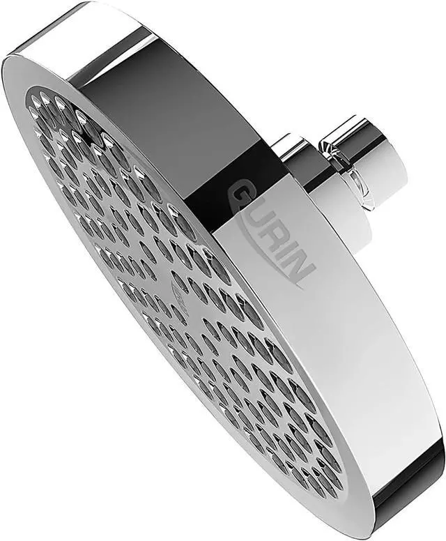 Alt view image 4 of 7 - GURIN Shower Head High Pressure Rain, Luxury Bathroom Showerhead with Chrome Plated Finish, Adjustable Angles, Anti-Clogging Silicone Nozzles (California 1.8 GPM)