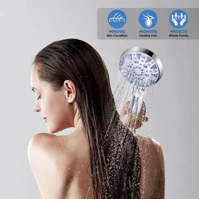 Alt view image 7 of 7 - Replacement Shower Filter for Handheld Shower Head, 3 Pack 15 Stage Filter for Hard Water Remove Chlorine and Harmful Substances, Only Fit for Rexsoul Filtered Shower Head