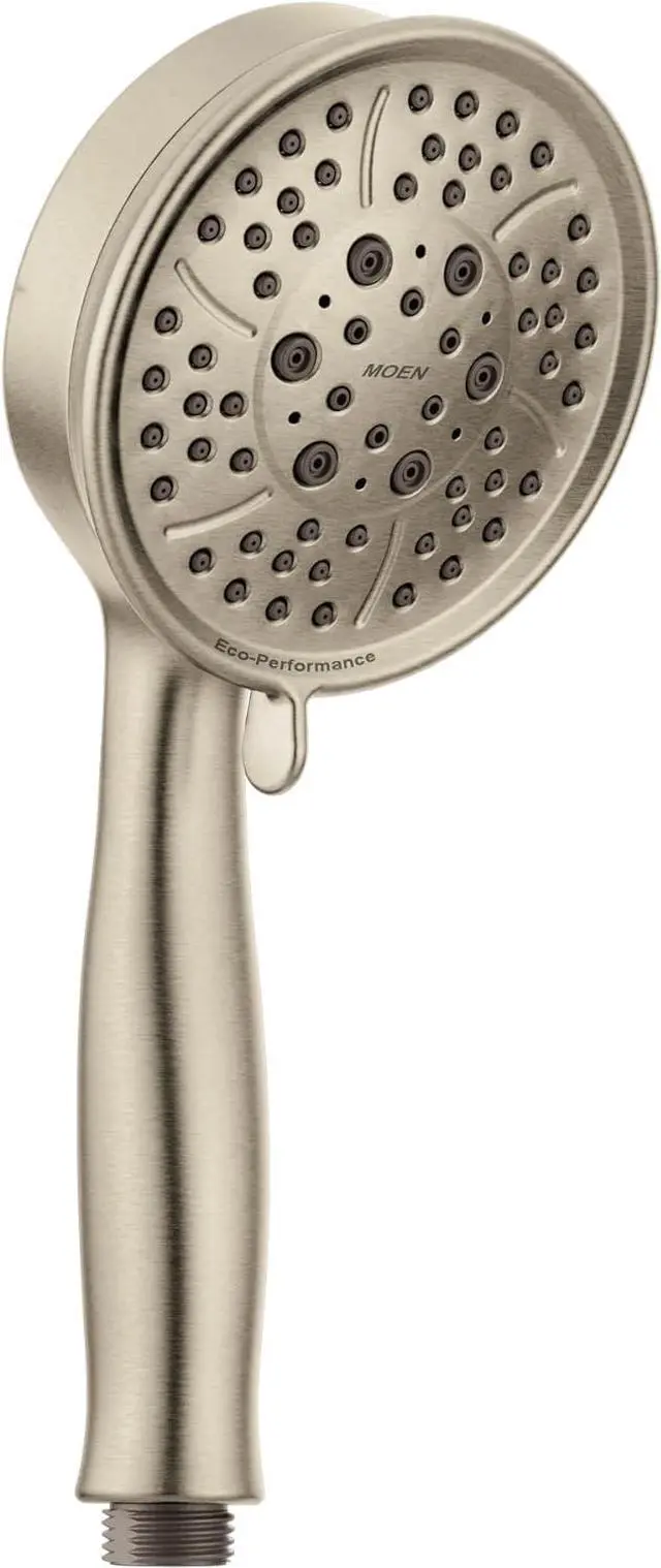Main image of Moen Brushed Nickel Replacement 4-Function Eco-Performance Handheld Showerhead, 164927BN