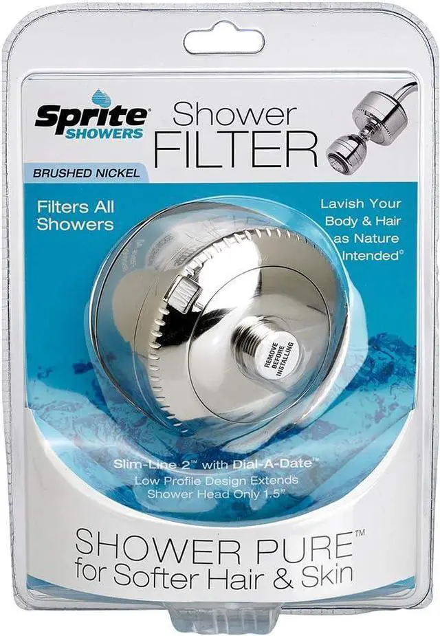 Alt view image 4 of 7 - Sprite Industries SL2-BN Slim-Line 2 Universal Shower Filter, Brushed Nickel
