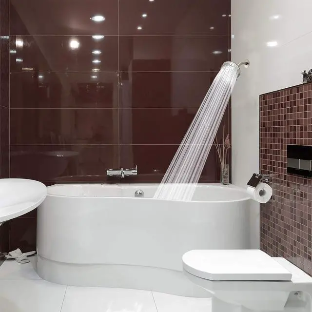 Alt view image 2 of 7 - Luxury Spa Series: Brushed Nickel Shower Head, 5 Inch 6 Spray Settings Adjustable High Pressure Showerhead with 360 Degree Tilt, Experience MAXX-imum Comfort and Elegance (Brushed Nickel)