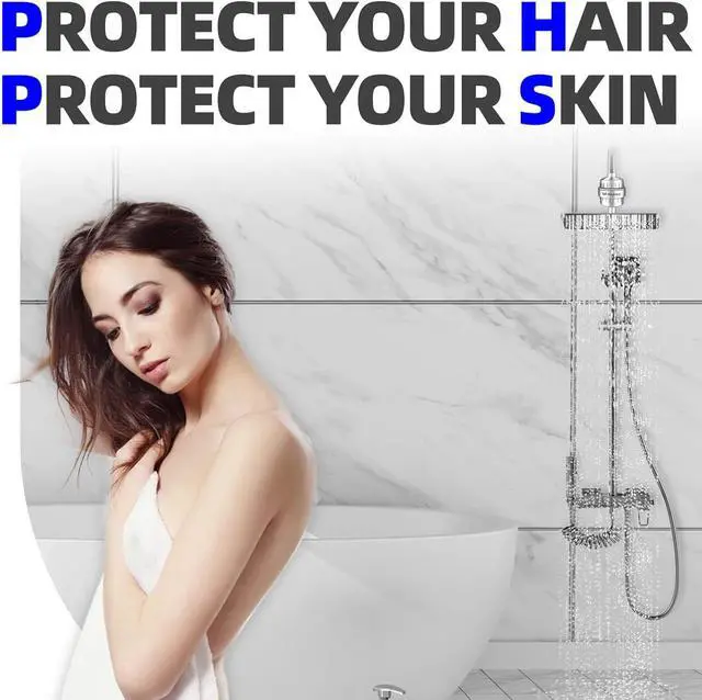 Alt view image 5 of 6 - F2 Shower Filter for Bathroom, 2.5 GPM High-Flow, Removes 99.99% Toxic Chemicals & Chlorine (Lab-Tested), Water Softener Shower Head Filter for Hard Water, Protects Skin & Hair, Tool-Free Installation