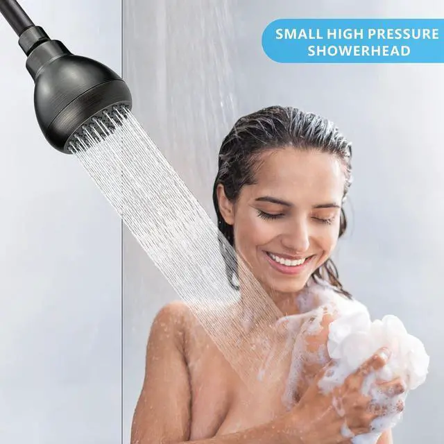 Alt view image 7 of 7 - 2 Pack High Pressure Shower Head - Powerful Bathroom Pressure Boosting Showerhead - Perfect Universal Replacement for Rain Shower Heads(Oil Rubbed Bronze)