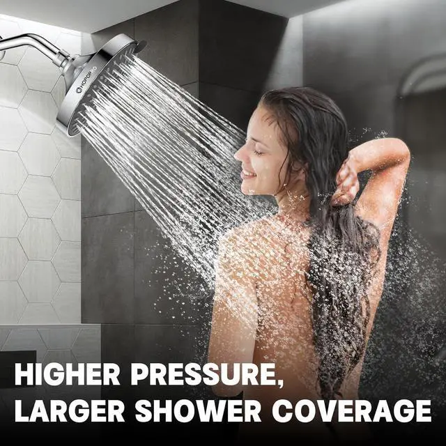 Alt view image 5 of 7 - HOPOPRO 5-Mode High Pressure Shower Head - The Washington Post, NBC News, Today TV Show Recommended - High Flow Fixed Showerheads (6 Inch Chrome)