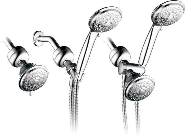 Alt view image 2 of 6 - Advanced High Intensity Super Compact Universal Shower Filter with Replaceable Enriched KDF Shower Filter Cartridge by Hotel Spa AquaCare. Use with Any Shower Head, Handshower Or 3-Way Shower Combo