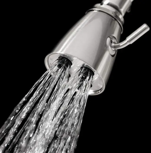 Alt view image 5 of 7 - Pacific Bay JetStream Brass 4-Jet Shower Head (Brushed Satin Nickel)