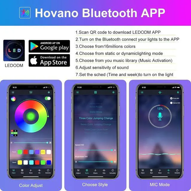 Alt view image 2 of 7 - Car LED Lights - App Controlled Smart Interior Lights, DIY & Music Modes, RGB, 48 LEDs with USB Port, Perfect Car Accessories Gift