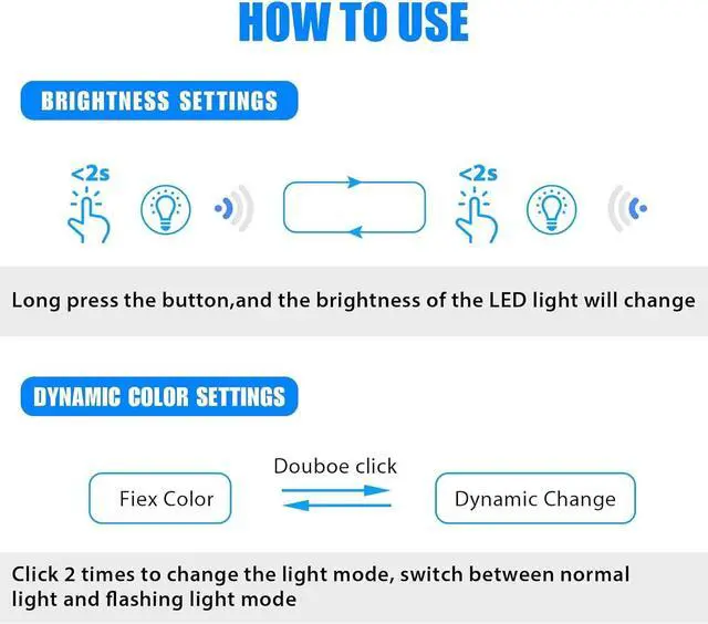 Alt view image 5 of 7 - Linkstyle 4PCS Mini USB LED Atmosphere Light, 8-Color RGB Car Interior Light, Adjustable Brightness, Universal 5V Lamp