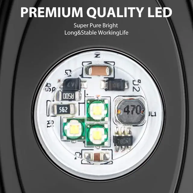 Alt view image 2 of 5 - YONEDA Rock Lights for Trucks(4 Pods White)