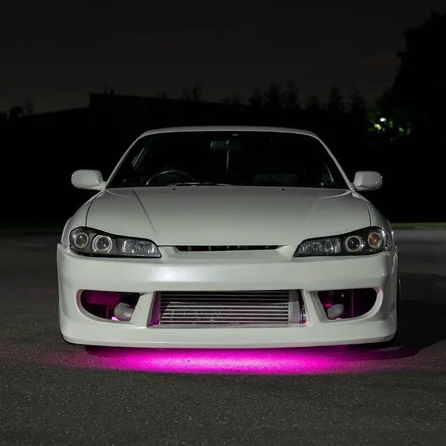 Alt view image 6 of 7 - LEDGlow 4pc Pink Flexible Car Slimline LED Underbody Underglow Accent Neon Lighting Kit - 4 Unique Patterns - Water Resistant, Low Profile Tubes - Includes Control Box & Remote